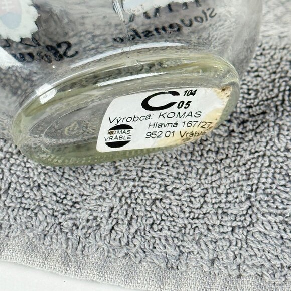 Clear Glass Slovensko Bottle With Sheep Print & Swing Top 250ml Unique Design Gi - Picture 4 of 8